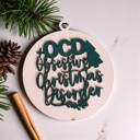 OCD Handmade Wooden Christmas Ornaments, Farm Fresh Christmas Tree Holiday Home Decor, Unique Hanging Christmas Tree Decorations