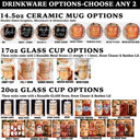  Halloween Coffee Mugs Modern 2pk | Fall & Autumn Drinkware Unique | Halloween Gift Ideas Cute and Funny