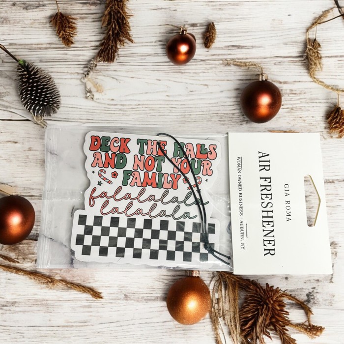 Car Air Fresheners, Hanging Christmas Freshies | Cheap Stocking Stuff Gifts | Pink Christmas | Funny Gift Ideas