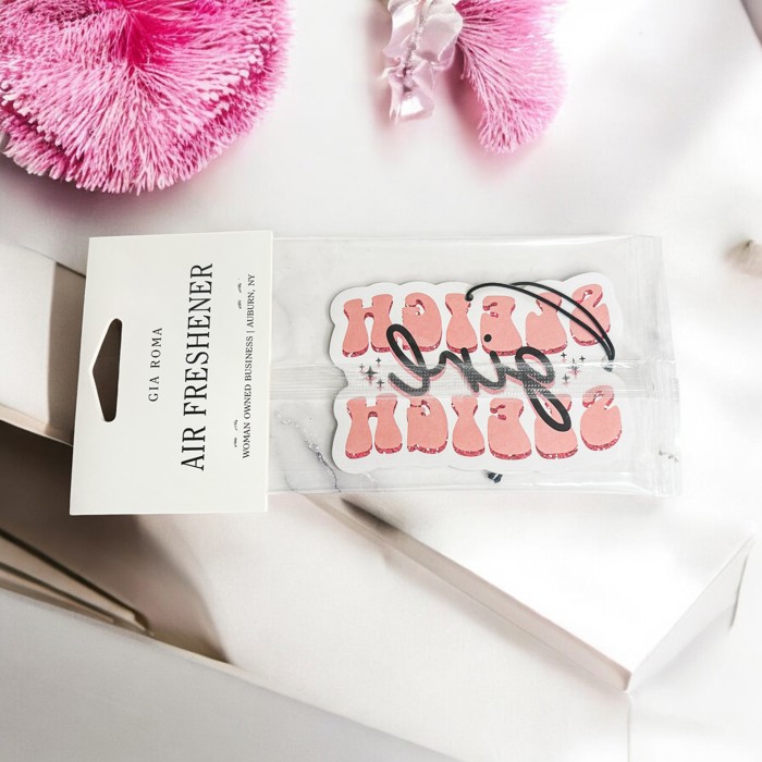 Car Air Fresheners, Hanging Christmas Freshies | Cheap Stocking Stuff Gifts | Pink Christmas | Funny Gift Ideas