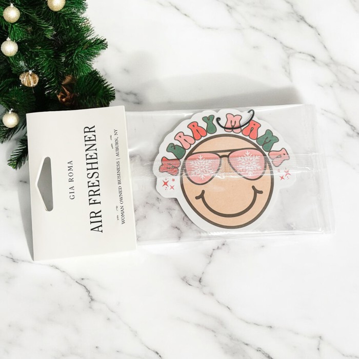 Car Air Fresheners, Hanging Christmas Freshies | Cheap Stocking Stuff Gifts | Pink Christmas | Funny Gift Ideas