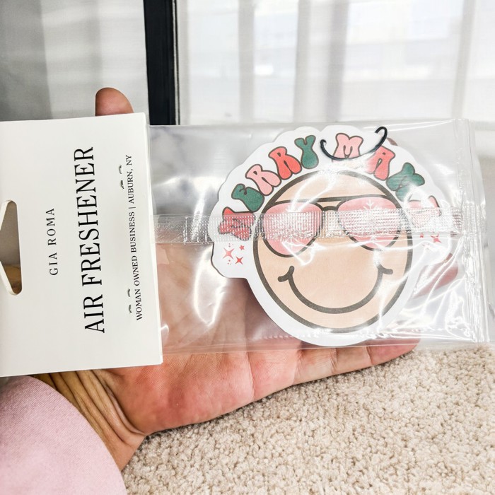 Car Air Fresheners, Hanging Christmas Freshies | Cheap Stocking Stuff Gifts | Pink Christmas | Funny Gift Ideas