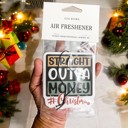  Car Air Fresheners, Hanging Christmas Freshies | Cheap Stocking Stuff Gifts | Pink Christmas | Funny Gift Ideas