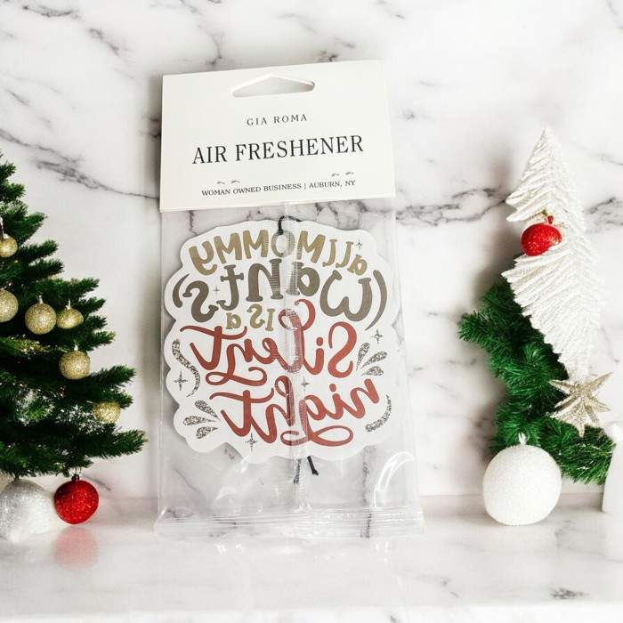 Car Air Fresheners, Hanging Christmas Freshies | Cheap Stocking Stuff Gifts | Pink Christmas | Funny Gift Ideas