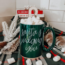 Judging You-GREEN Funny Mom Christmas Gift 2pk Bundle - Holiday Humor Ceramic Coffee | Mugs Mama Needs a Silent Night Coffee Mug, Funny Christmas Gift