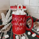 Judging You-RED Funny Mom Christmas Gift 2pk Bundle - Holiday Humor Ceramic Coffee | Mugs Mama Needs a Silent Night Coffee Mug, Funny Christmas Gift