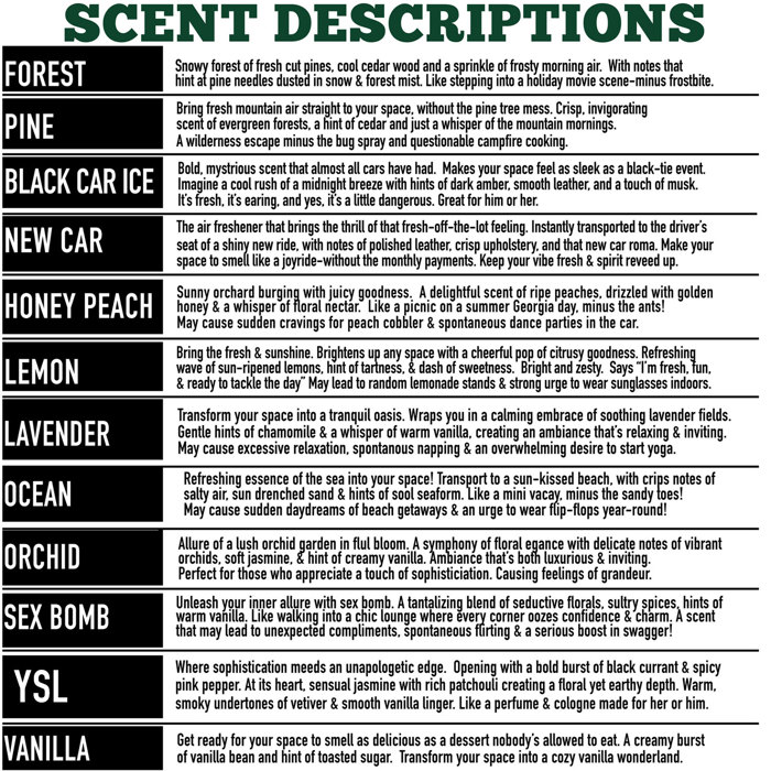 Car Air Fresheners, Hanging Christmas Freshies | Cheap Stocking Stuff Gifts | Pink Christmas | Funny Gift Ideas