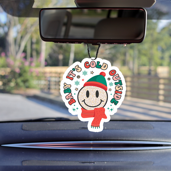 Car Air Fresheners, Hanging Christmas Freshies | Cheap Stocking Stuff Gifts | Pink Christmas | Funny Gift Ideas
