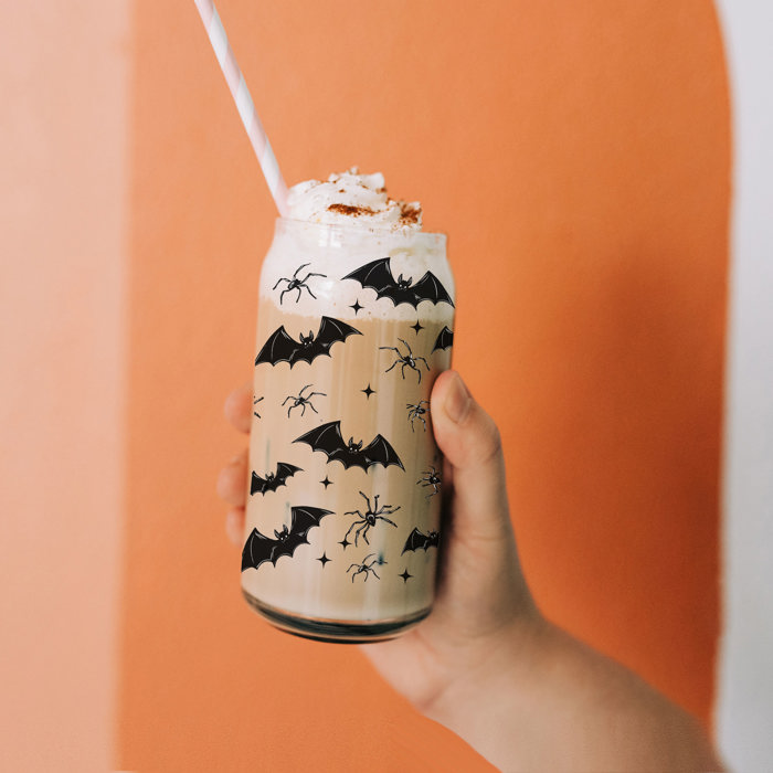 Halloween Coffee Mugs Modern 2pk | Fall & Autumn Drinkware Unique | Halloween Gift Ideas Cute and Funny