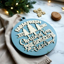  Handmade Wooden Christmas Ornaments, Farm Fresh Christmas Tree Holiday Home Decor, Unique Hanging Christmas Tree Decorations