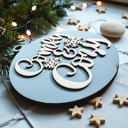  Handmade Wooden Christmas Ornaments, Farm Fresh Christmas Tree Holiday Home Decor, Unique Hanging Christmas Tree Decorations