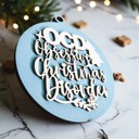  Handmade Wooden Christmas Ornaments, Farm Fresh Christmas Tree Holiday Home Decor, Unique Hanging Christmas Tree Decorations
