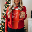 Funny Mom Gifts for Christmas | 40oz Christmas Tumblers with Handle | Red or Green Travel Mugs | Stainless Steel Coffee Mugs & Water Bottles | Holiday Humor Drinkware