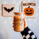  Halloween Coffee Mugs Modern 2pk | Fall & Autumn Drinkware Unique | Halloween Gift Ideas Cute and Funny