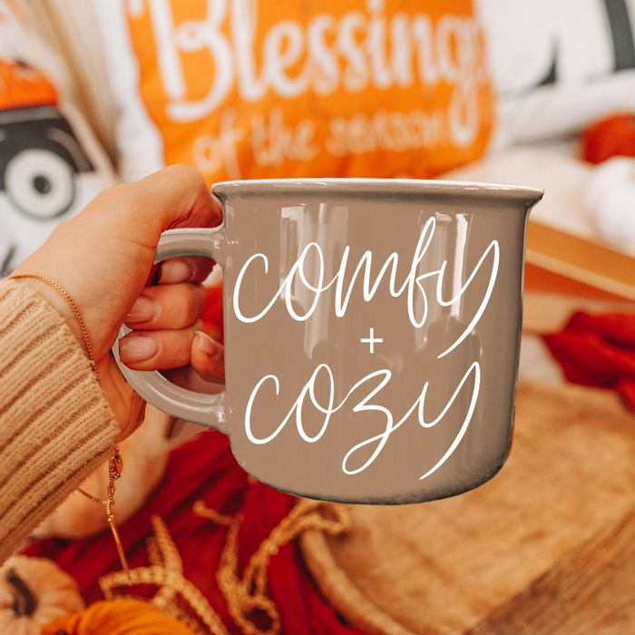 Ceramic Coffee Mugs 2pk | Funny Gift Ideas | Modern Farmhouse Drinkware | Funny Coffee Cups