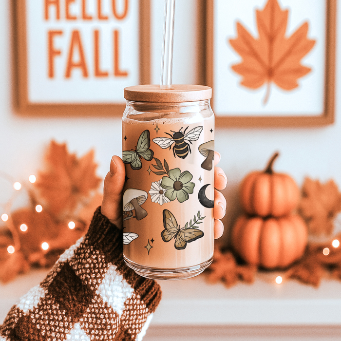 Halloween Coffee Mugs Modern 2pk | Fall & Autumn Drinkware Unique | Halloween Gift Ideas Cute and Funny