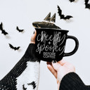  Halloween Coffee Mugs Modern 2pk | Fall & Autumn Drinkware Unique | Halloween Gift Ideas Cute and Funny