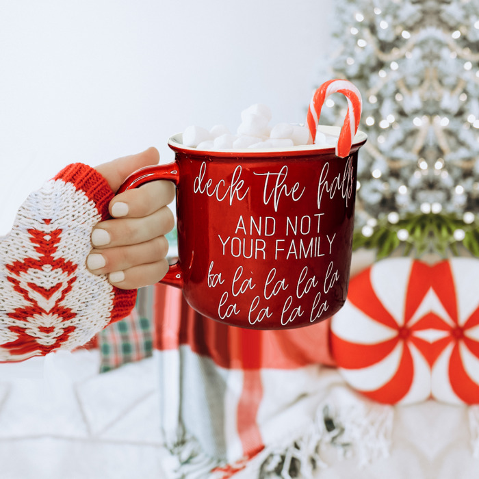 Ceramic Coffee Mugs 2pk | Funny Gift Ideas | Modern Farmhouse Drinkware | Funny Coffee Cups