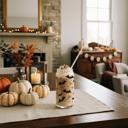  Fall and Halloween Gifts, Halloween Glass Tumblers and Coffee Mug Set | 2pk Bundle of Modern Halloween Drinkware, Ceramic Mugs or Glass Cups & Straws with Bamboo Lid