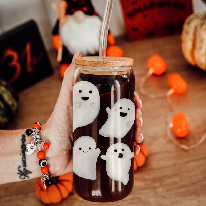 Halloween Coffee Mugs Modern 2pk | Fall & Autumn Drinkware Unique | Halloween Gift Ideas Cute and Funny