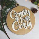  Handmade Wooden Christmas Ornaments, Farm Fresh Christmas Tree Holiday Home Decor, Unique Hanging Christmas Tree Decorations