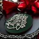  Comfy & Cozy Christmas Home Decor, Handmade Wooden Circle Tree Ornaments or Hanging Holiday Accent, Colorful Cute Christmas Decorations