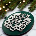  Handmade Wooden Christmas Ornaments, Farm Fresh Christmas Tree Holiday Home Decor, Unique Hanging Christmas Tree Decorations