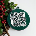  Handmade Wooden Christmas Ornaments, Farm Fresh Christmas Tree Holiday Home Decor, Unique Hanging Christmas Tree Decorations