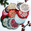 Deck the Halls Handmade Wooden Christmas Ornaments, Farm Fresh Christmas Tree Holiday Home Decor, Unique Hanging Christmas Tree Decorations