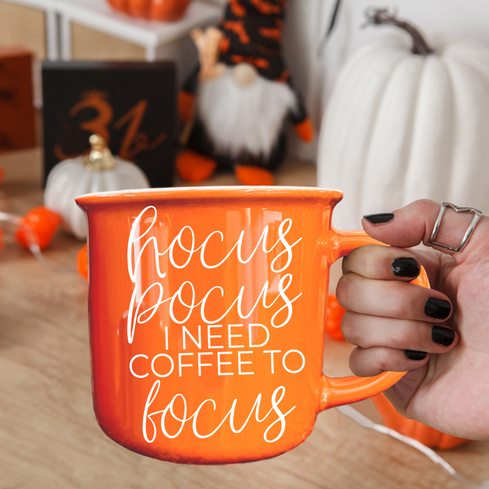 Halloween Coffee Mugs Modern 2pk | Fall & Autumn Drinkware Unique | Halloween Gift Ideas Cute and Funny