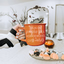 Ceramic Coffee Mugs 2pk | Funny Gift Ideas | Modern Farmhouse Drinkware | Funny Coffee Cups