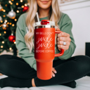  Funny Mom Gifts for Christmas | 40oz Christmas Tumblers with Handle | Red or Green Travel Mugs | Stainless Steel Coffee Mugs & Water Bottles | Holiday Humor Drinkware