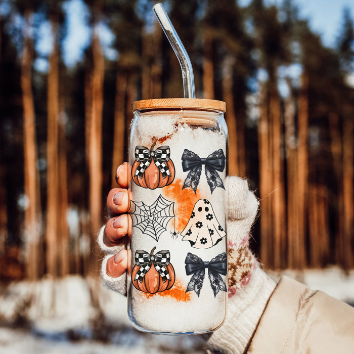 Halloween Coffee Mugs Modern 2pk | Fall & Autumn Drinkware Unique | Halloween Gift Ideas Cute and Funny