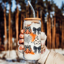  Halloween Coffee Mugs Modern 2pk | Fall & Autumn Drinkware Unique | Halloween Gift Ideas Cute and Funny