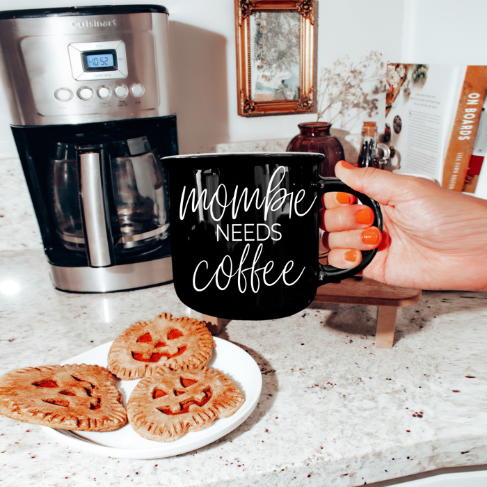 Fall and Halloween Gifts, Halloween Glass Tumblers and Coffee Mug Set | 2pk Bundle of Modern Halloween Drinkware, Ceramic Mugs or Glass Cups & Straws with Bamboo Lid
