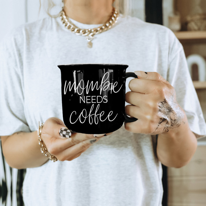 Ceramic Coffee Mugs 2pk | Funny Gift Ideas | Modern Farmhouse Drinkware | Funny Coffee Cups