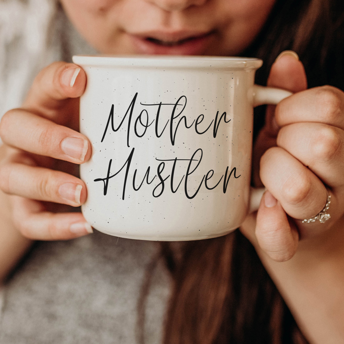 Ceramic Coffee Mugs 2pk | Funny Gift Ideas | Modern Farmhouse Drinkware | Funny Coffee Cups