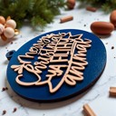  Handmade Wooden Christmas Ornaments, Farm Fresh Christmas Tree Holiday Home Decor, Unique Hanging Christmas Tree Decorations