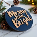  Handmade Wooden Christmas Ornaments, Farm Fresh Christmas Tree Holiday Home Decor, Unique Hanging Christmas Tree Decorations