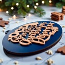  Handmade Wooden Christmas Ornaments, Farm Fresh Christmas Tree Holiday Home Decor, Unique Hanging Christmas Tree Decorations