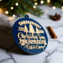  Handmade Wooden Christmas Ornaments, Farm Fresh Christmas Tree Holiday Home Decor, Unique Hanging Christmas Tree Decorations