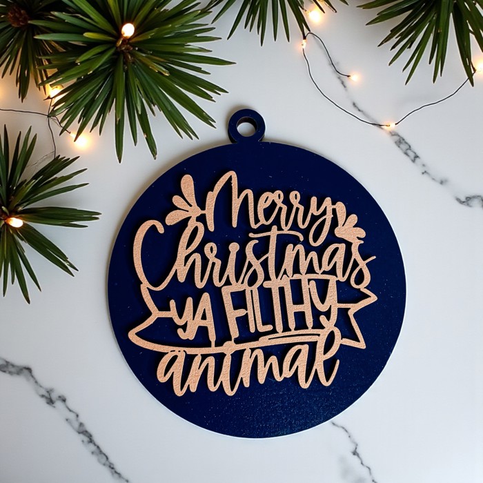 Handmade Wooden Christmas Ornaments, Farm Fresh Christmas Tree Holiday Home Decor, Unique Hanging Christmas Tree Decorations