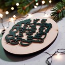  Handmade Wooden Christmas Ornaments, Farm Fresh Christmas Tree Holiday Home Decor, Unique Hanging Christmas Tree Decorations