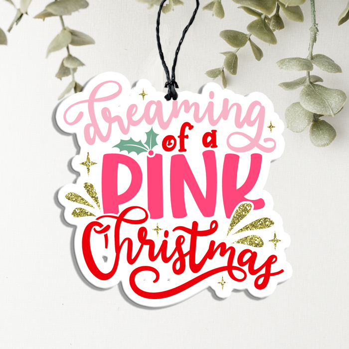 Car Air Fresheners, Hanging Christmas Freshies | Cheap Stocking Stuff Gifts | Pink Christmas | Funny Gift Ideas
