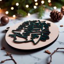  Handmade Wooden Christmas Ornaments, Farm Fresh Christmas Tree Holiday Home Decor, Unique Hanging Christmas Tree Decorations