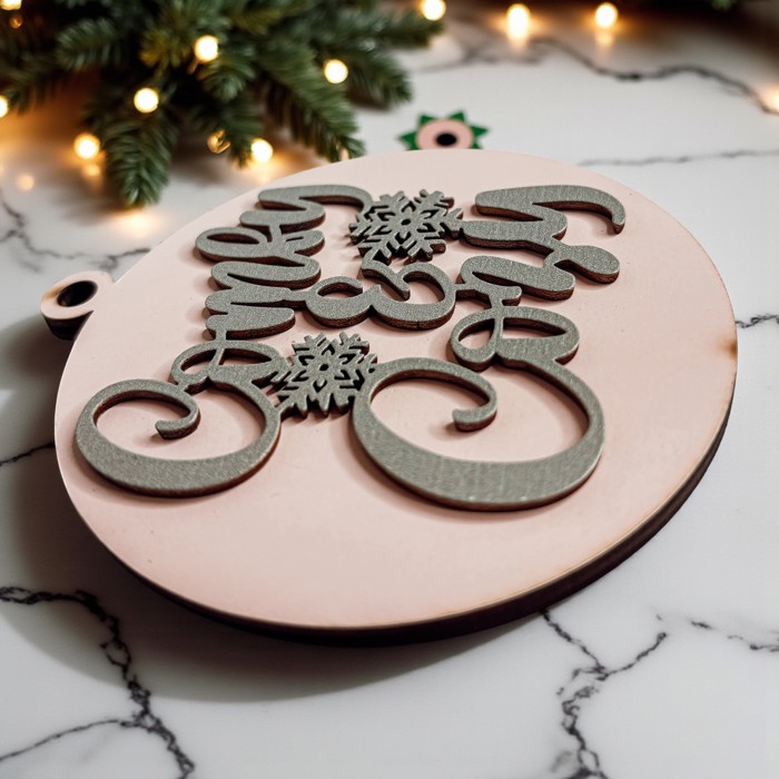 Handmade Wooden Christmas Ornaments, Farm Fresh Christmas Tree Holiday Home Decor, Unique Hanging Christmas Tree Decorations