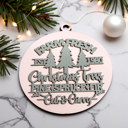  Handmade Wooden Christmas Ornaments, Farm Fresh Christmas Tree Holiday Home Decor, Unique Hanging Christmas Tree Decorations