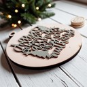  Handmade Wooden Christmas Ornaments, Farm Fresh Christmas Tree Holiday Home Decor, Unique Hanging Christmas Tree Decorations