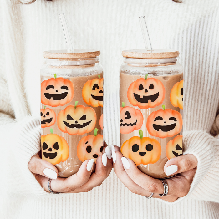 Halloween Coffee Mugs Modern 2pk | Fall & Autumn Drinkware Unique | Halloween Gift Ideas Cute and Funny