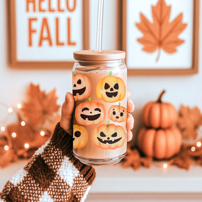 Halloween Coffee Mugs Modern 2pk | Fall & Autumn Drinkware Unique | Halloween Gift Ideas Cute and Funny